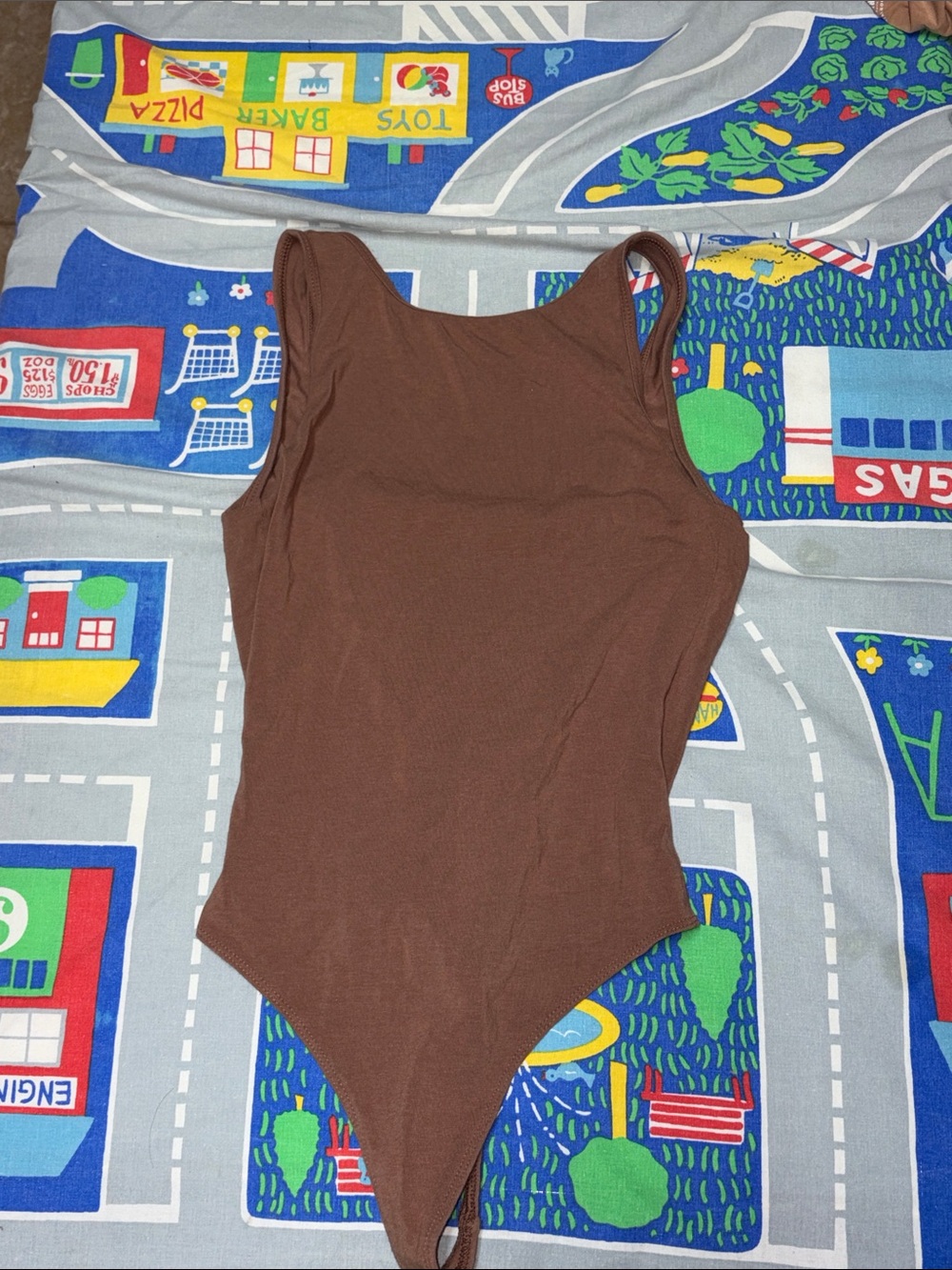 Aritzia Community beige sleeveless bodysuit